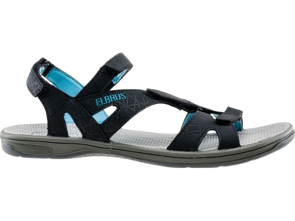 Elbrus Damesandaletter Laren Black/Light Blue Str. 37