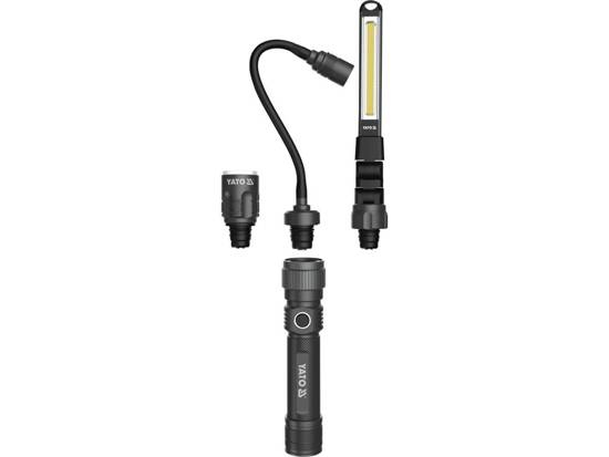 Yato YT-08521, LED, 86 g, IP54, 2200 mAh, Sort, Håndholdt arbejdslys