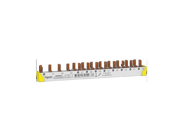 Schneider Electric Loop Rail 3Pn 12M: 4P Rcd 18Mm Raster + N L1 N L2 N L3 N L1 N L2 N L3 N L1 N L2 N L3 9Mm Raster Ermöglicht Die Kombination Von 1Pn