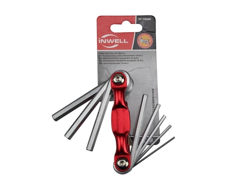 Hex Key Set 8Pcs Yf-70068 Okko