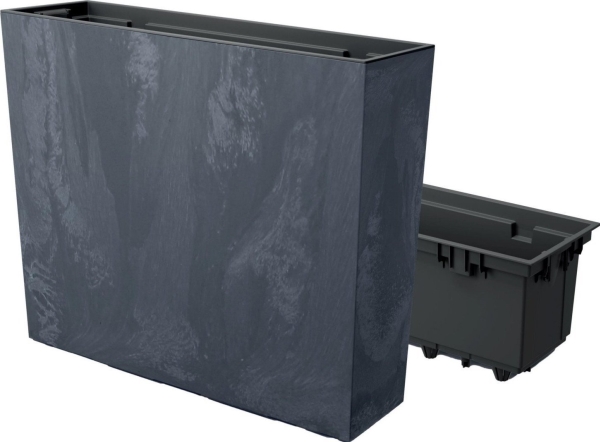 Sodo dėžė 58 x 18 x 49,8 cm Urbi Beton Effect antracito spalvos PROSPERPLAST