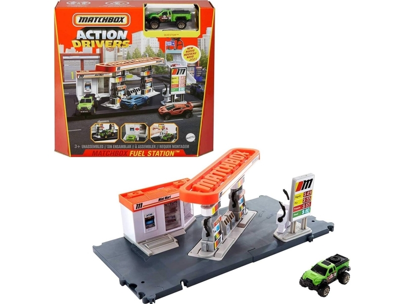 Matchbox Matchbox Matchbox Real Life Adventure Starter huoltoasema GVY82_GVY84