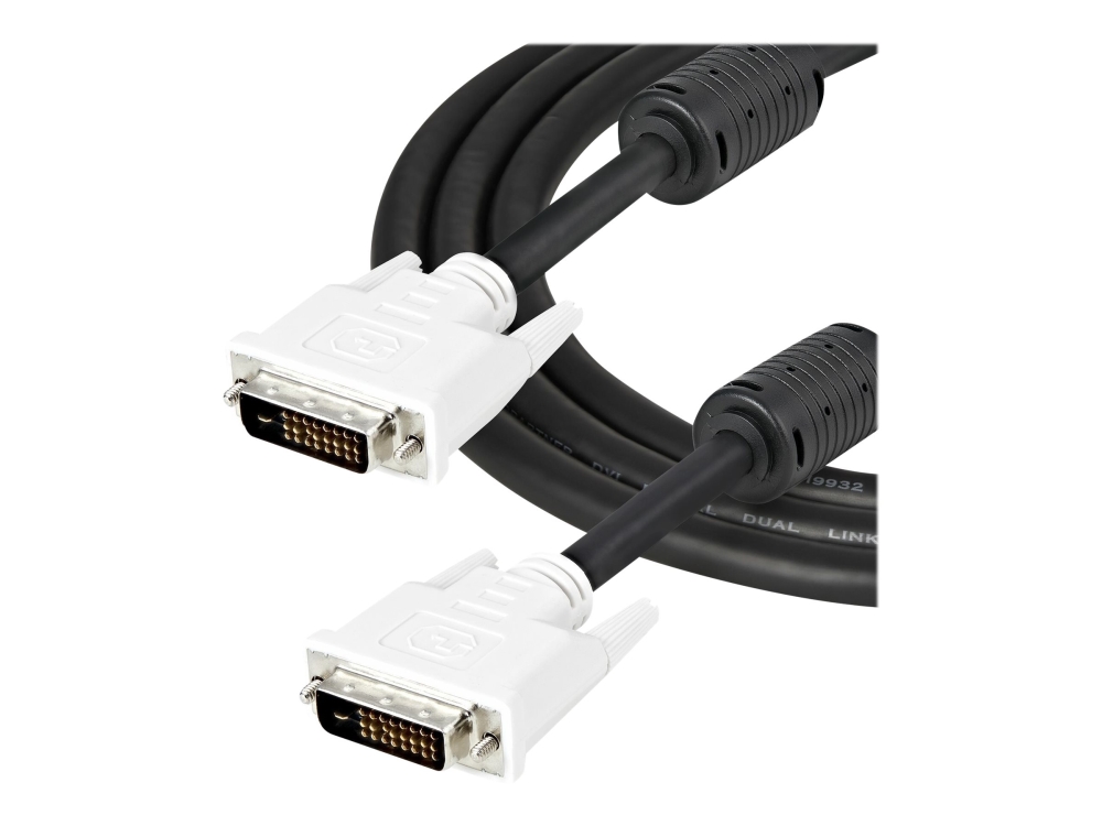 Startech 2M Dvi-D Dual Link Cable - Male To Male Dvi-D Digital Video Monitor Cable - 25 Pin Dvi-D Cable M/M Black 2 Meter - 2560X1600 (Dviddmm2m) - D