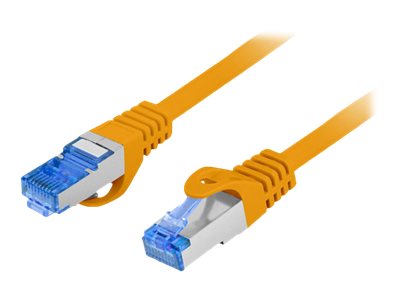 Lanberg - Patchkabel - Rj-45 (Stecker) Auf Rj-45 (Stecker) - 25 Cm - 6 Mm - S/Ftp - Cat 6A - Halogenfrei, Umspritzt, Knitterfrei, Verseilt - Orange,
