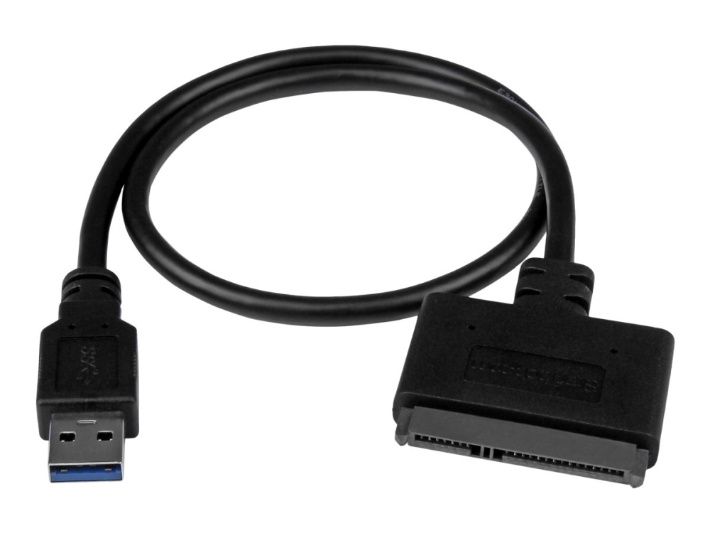 Startech USB 3.1 to 2.5 SATA Hard Drive Adapter - USB 3.1 Gen 2 10Gbps with UASP External HDD/SSD Storage Converter (USB312SAT3CB) - Lagringskontrol - 2.5 - SATA 6Gb/s - USB 3.1 (Gen 2) - sort