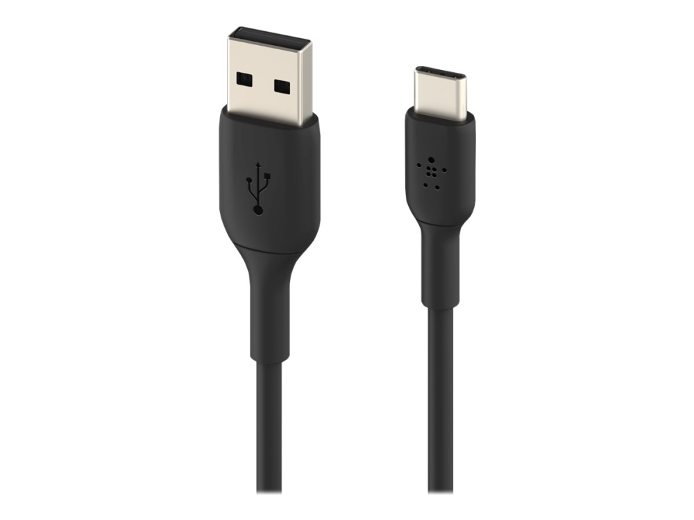 Belkin BoostCharge - USB-kabel - USB-C (hane) till USB (hane) - 1 m - svart | Datortillbehör - Belkin Tilbehör - Belkin Datorkablar | GameStuff
