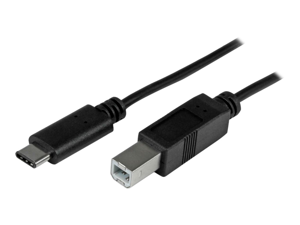 Startech.Com 1M Usb-B Zu Usb-C-Kabel, Datenkabel, Usb 2.0, Usb-C-Datenübertragungskabel, 1 M, Usb C, Usb B, Usb 2.0, Stecker/Stecker, Schwarz