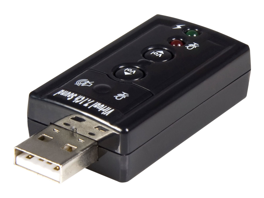 StarTech Virtual 7.1 USB Stereo Audio Adapter External Sound Card - Sound card - stereo - USB 2.0 - ICUSBAUDIO7 - Lydkort - stereo - USB 2.0 - for P/N: MU15MMS, MU6MMS