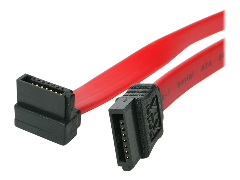 StarTech.com 24in SATA to Right Angle SATA Serial ATA Cable - SATA-kabel - Serial ATA 150/300/600 - SATA (R) till SATA (R) - 61 cm - högervinklad kontakt - röd - för P/N: 25S22M2NGFFR, 25SATSAS35HD, CFAST2SAT25, S322M225R, S32M2NGFFPEX, ST521PMINT | Datorer & Surfplattor - Servertillbehör - Övriga tillbehör | GameStuff