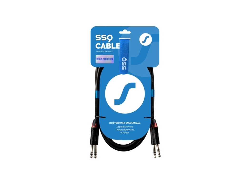 Kabel Ssq Jsjs2 Pro - 2X Jack Stereo 6,3Mm - 2X Jack Stereo 6,3Mm Neutrik