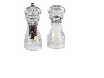 Kesper 13500, Suola- ja pippurimyllysetti, Läpinäkyvä, 140 mm, 6 cm