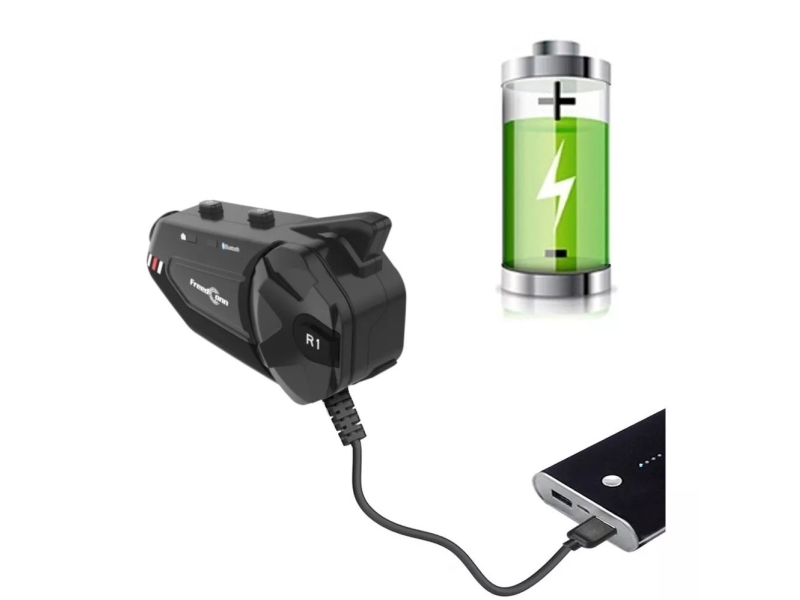 Intercom Til Motorcykler Freedconn R1 Plus E Sort