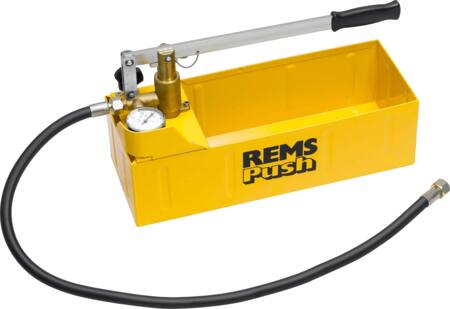 Rems Push, Hand-Druckprüfpumpe Mit Manometer, Zur Druck- Und Dichtheitsprüfung Von Rohrleitungssystemen Und Behältern Bis 6 Mpa/60 Bar