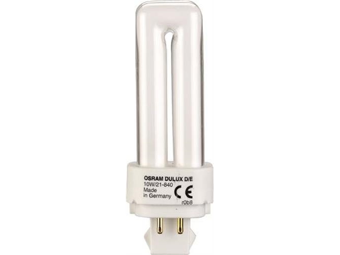 Osram Dulux D/E 18 W/840, 18 W, G24q-2, 1200 Lm, Kold Hvid