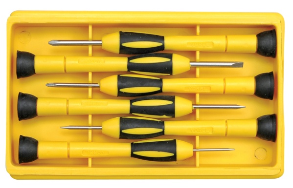 Vorel Pl 1.4-3Mm Precision Screwdrivers Ph00-Ph1 6Pcs. Crv 64553