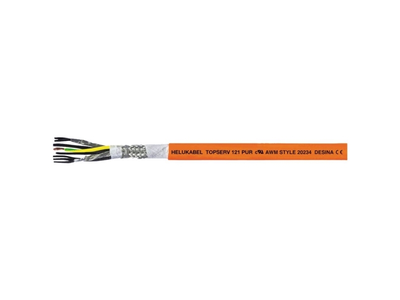 Helukabel TOPSERV® 121 Servo-ledning 4 G 0.75 mm² + 2 x 0.50 mm² Orange 706003 50 m