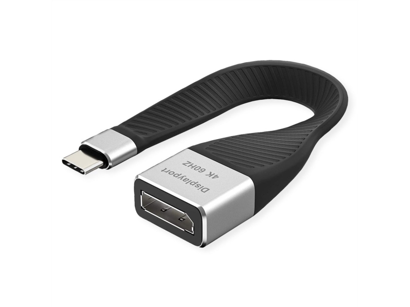 Roline 12033240, 0,13 M, Usb Type-C, Displayport, Hanstik, Hunstik, Lige