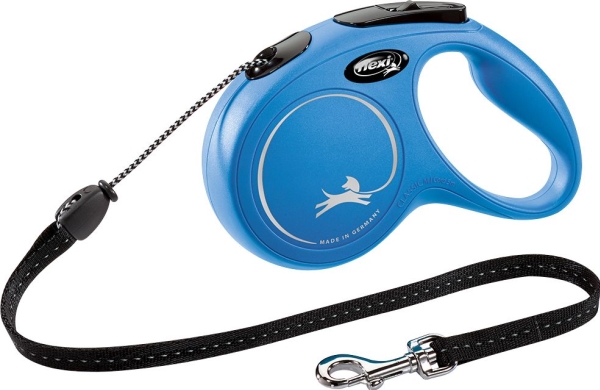 Flexi New Classic Snor M, 5M, 20Kg, Blå