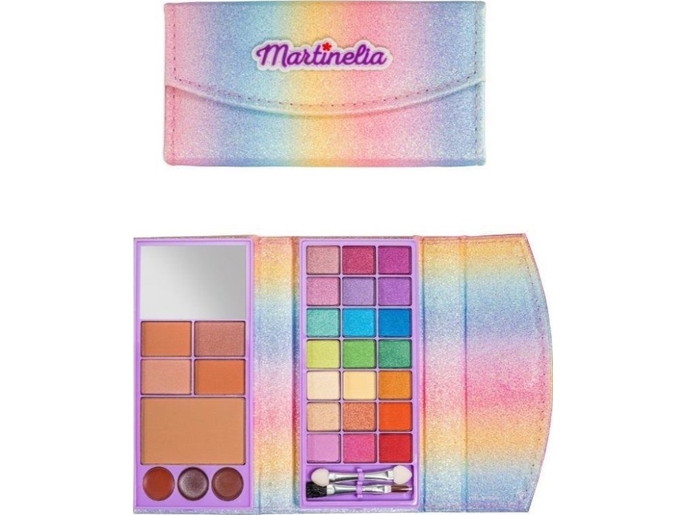 Martinelia Shimmer Paws Makeup Wallet vaikiškos dekoratyvinės kosmetikos paletė piniginėje