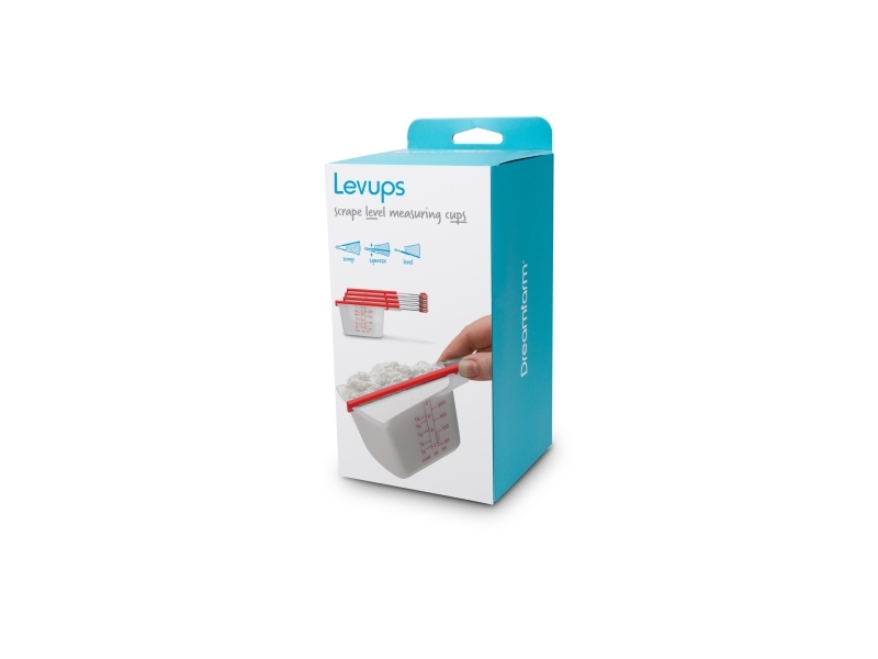 Dreamfarm - Levups Red/Clear Decilitermål