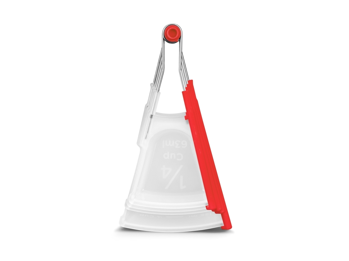 Dreamfarm - Levups Red/Clear Decilitermål | Köksutrustning - Köksredskap - Litermått | GameStuff