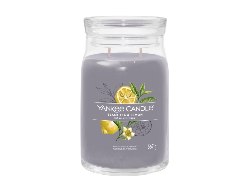 Yankee Candle - YC Signature - Large - Black Tea & Lemon | Dofter - Doftljus/Doftpinnar | GameStuff