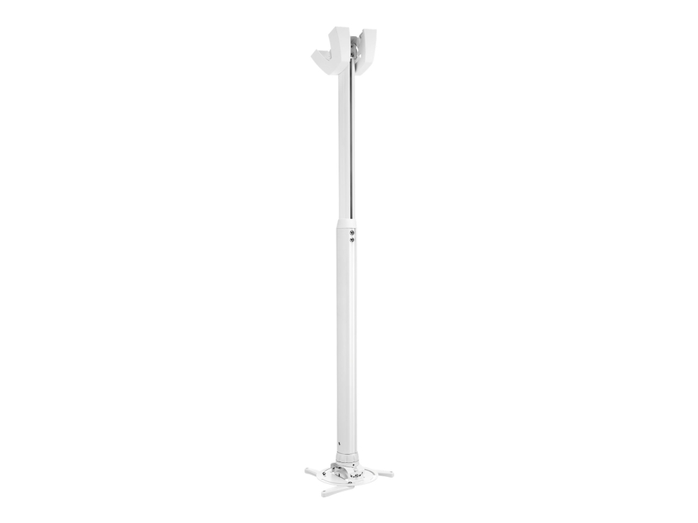 Vogels Deckenhalterung Für Projektoren Bis 15 Kg, Deckenabstand 550 - 850 Mm, Ppc 1555, Weiß Zur Montage Von Projektoren An Der Decke, Höhenverstellb