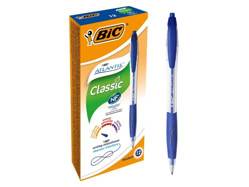 Bic Atlantis Stick, Blau, 12 Stück(E)