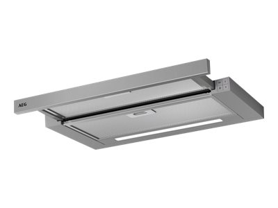 AEG DPS3640AM - Hætte - teleskopisk - bredde: 59.8 cm - dybde: 30 cm - udtrækning og recirkulation (med ekstra recirkulationssæt) - grå