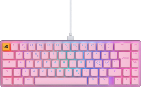 Glorious GMMK 2 Compact 65% - Fox switch, NO-Layout - Pink | Datortillbehör - Möss & Tangentbord - Reservdelar | GameStuff