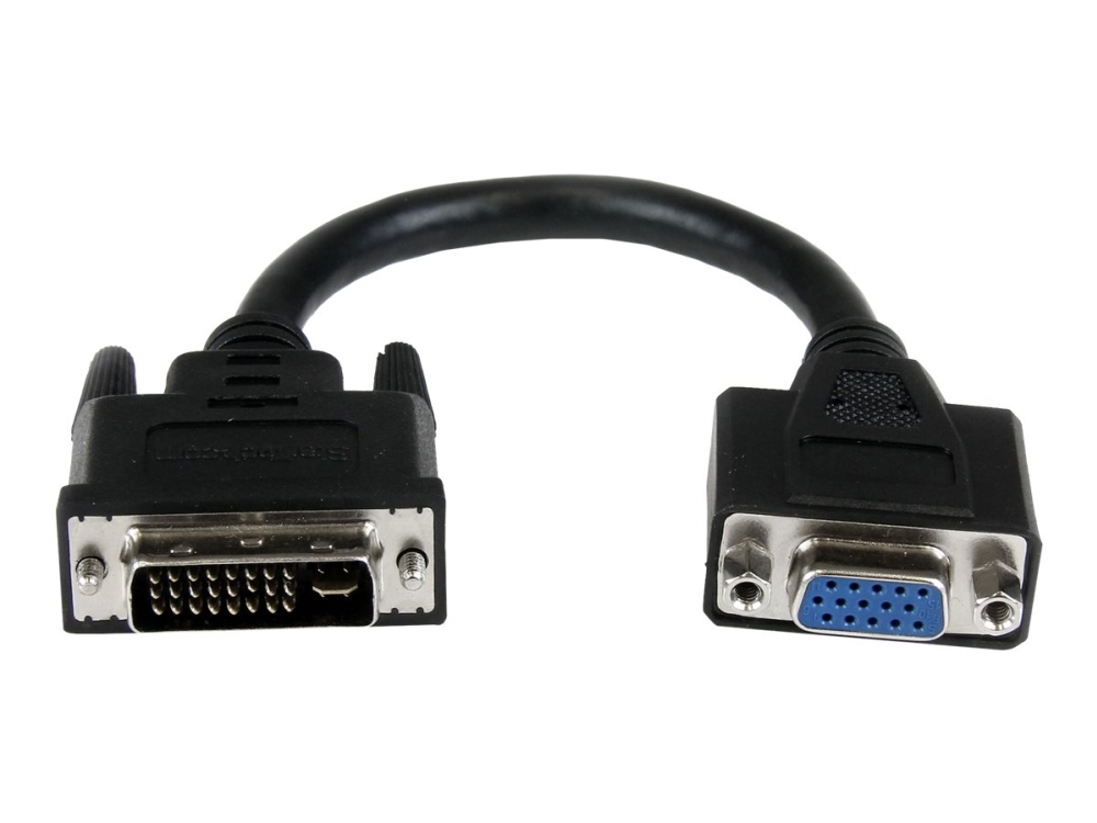 Startech.Com Vga Auf Dvi Monitor Adapter 20Cm - Vga (15 Pin) (Buchse) Dvi-I (29 Pin) (Stecker), 0,203 M, Dvi-I, Vga, Stecker, Buchse, Nickel