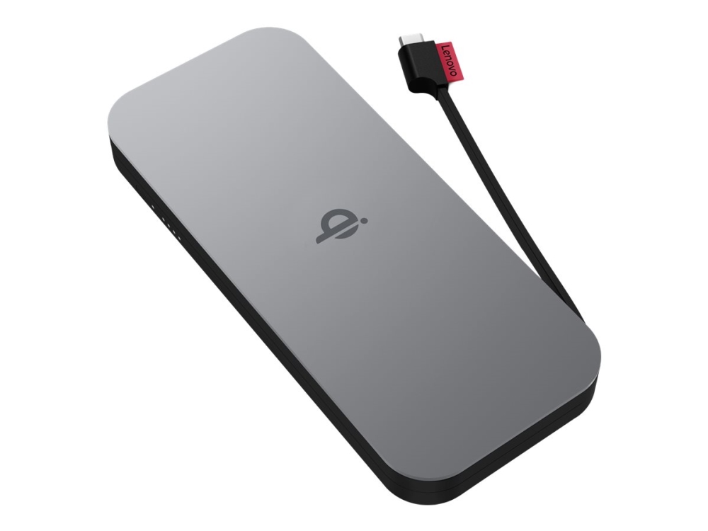 Lenovo Go - Power bank - 10000 mAh - 30 Watt - 3 A - 2 utdatakontakter (USB-C) - åsksvart - Världsomspännande - för 100e Chromebook Gen 3 82UY ThinkBook 14 G2 ITL 20VD ThinkCentre M75t Gen 2 11W5 | Tele & GPS - Batteri & Laddare - Strömförsörjningsbanker | GameStuff