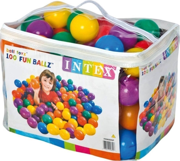 Intex Fun Plastbolde 100 stk. 8 cm