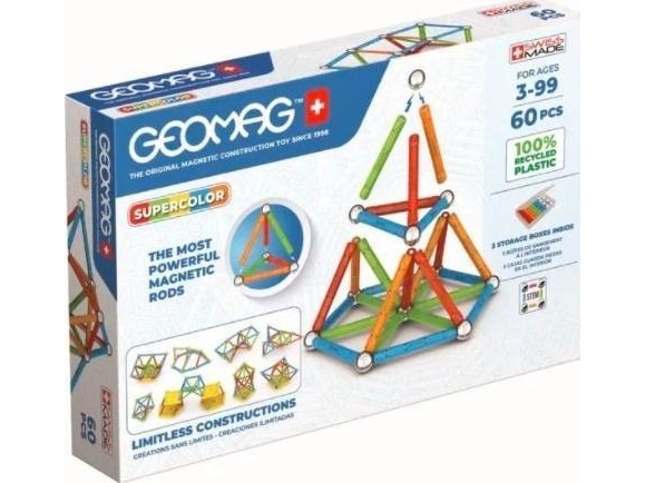 Geomag Supercolor Paneler Recycled 60 Stk.