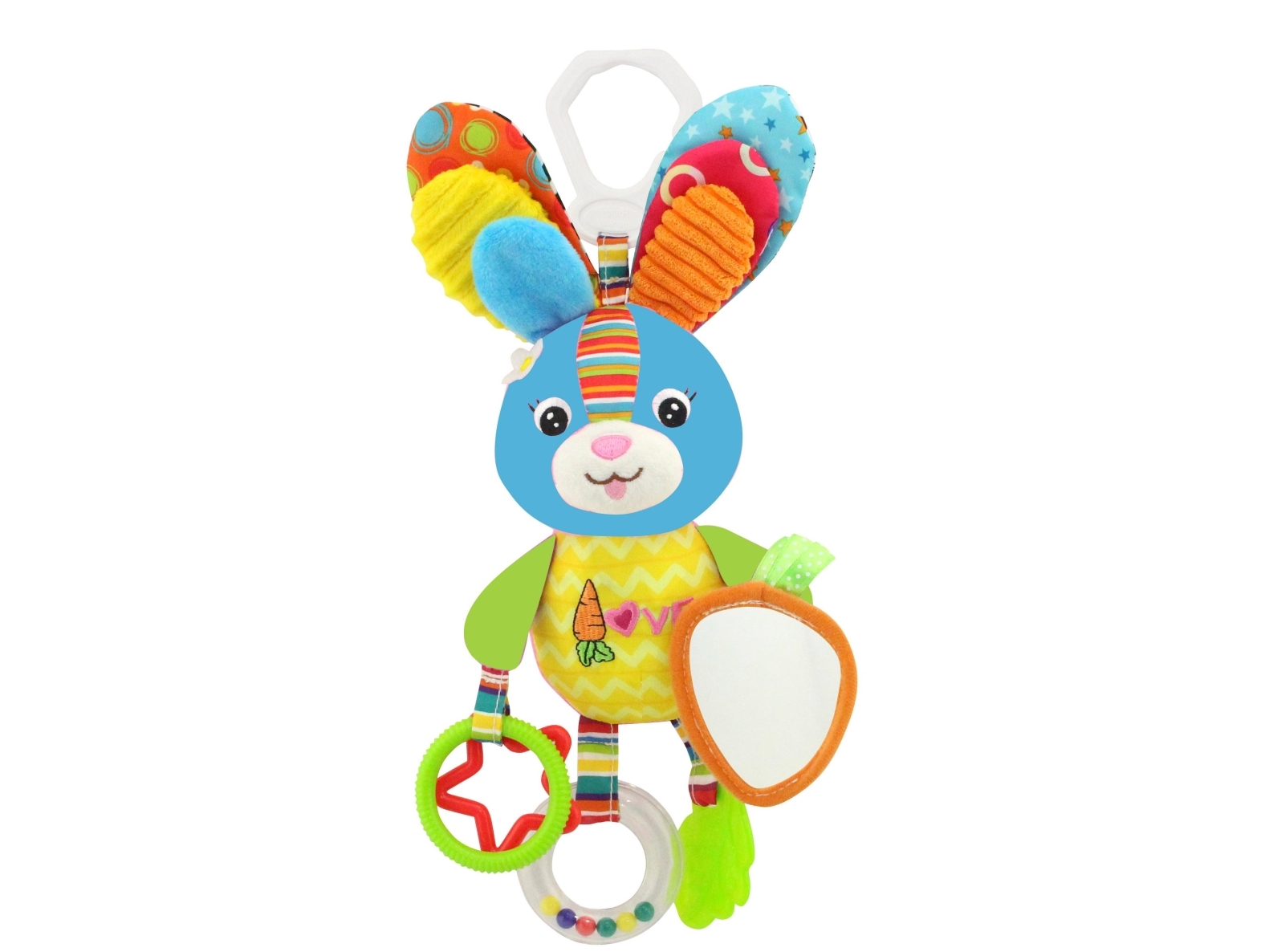 HAPPY BABY Activity Hanger Rabbit Blue | Leksaker - Nallar - Gosedjur i plysch | GameStuff