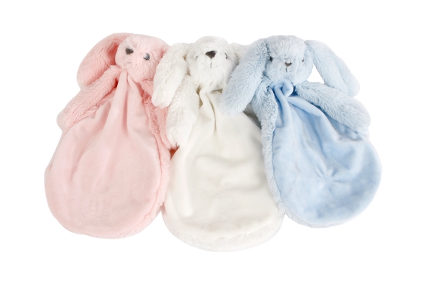 Happy Baby Cuddle Cloth Rabbit 3 Asst. Assorteret