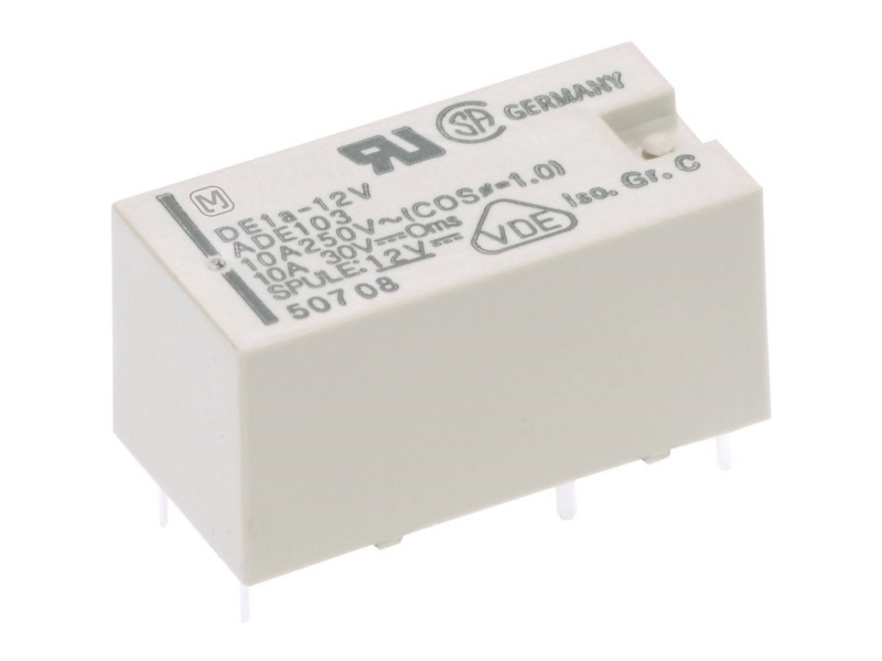 Panasonic De1a1b12 Tryckrela 12 V/dc 8 A 1 X Granskontakt 1 X Brytkontakt 1 St