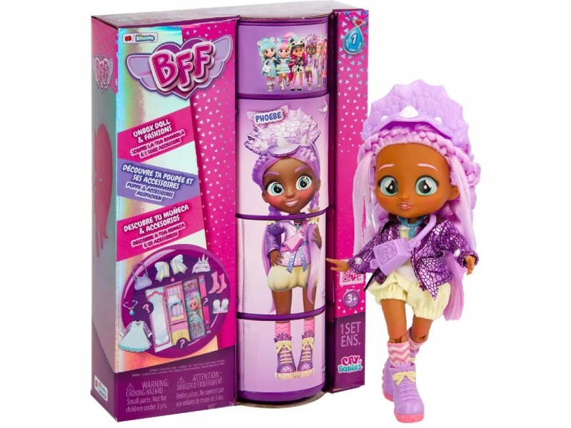 Lėlė Su Priedais Tm Toys Cry Babies Bff Phoebe