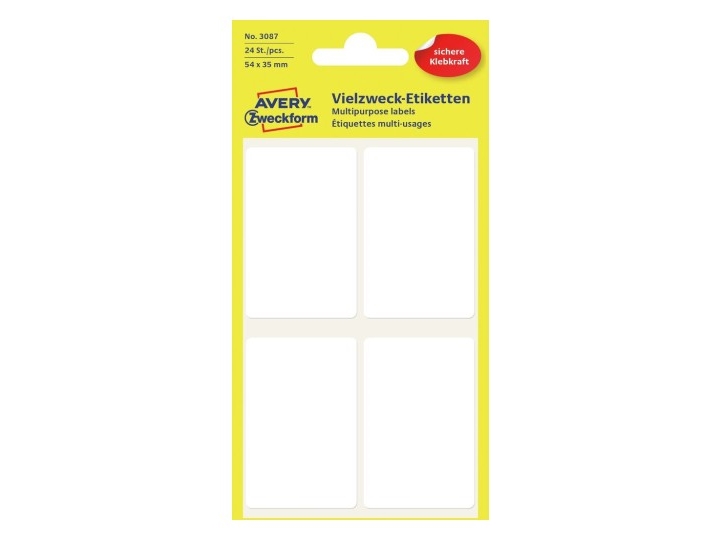Etikett Avery 3087 vit 54x35 mm | Papper & Emballage - Övriga papper | GameStuff