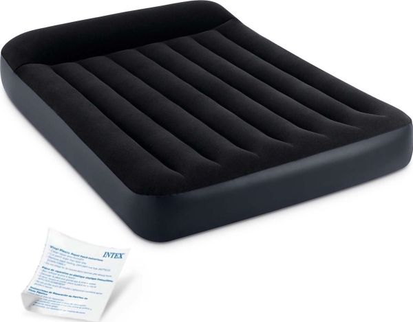 Intex Klassisk Luftmadras med Hovedpude 137x191x25 cm | Utomhus - Camping - Luftmadrass | GameStuff