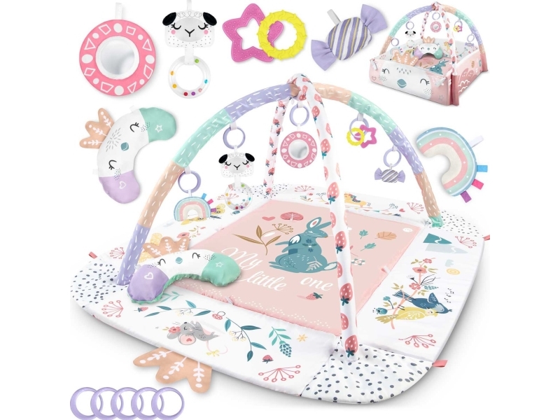 Legemåtte til baby, 110 x 100 cm Nukido Bird