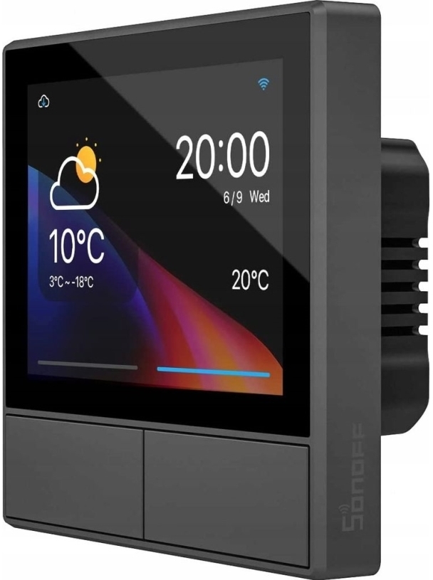 Sonoff Nspanel Smart Wifi Wandschalter Mit Led-Bedienfeld, Thermostat Und Schalterfunktionen (Nspanel-Eu)