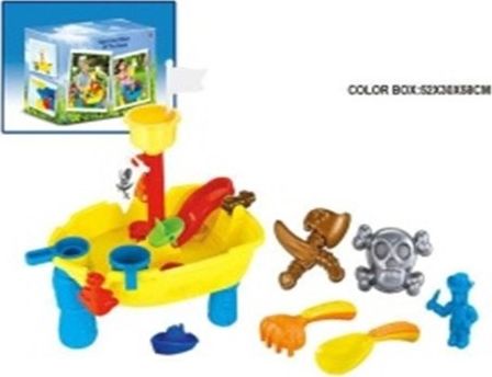 Art-Pol Water Table Sandbox Pirate Ship + Accessories 25Pcs.
