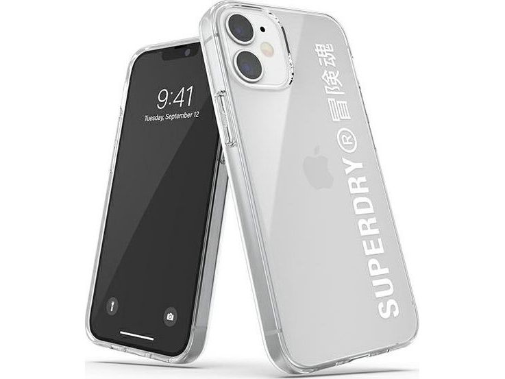 Superdry Snap Apple Iphone 12 Mini Skaidrus Dėklas Telefonui Baltos Spalvos 42593