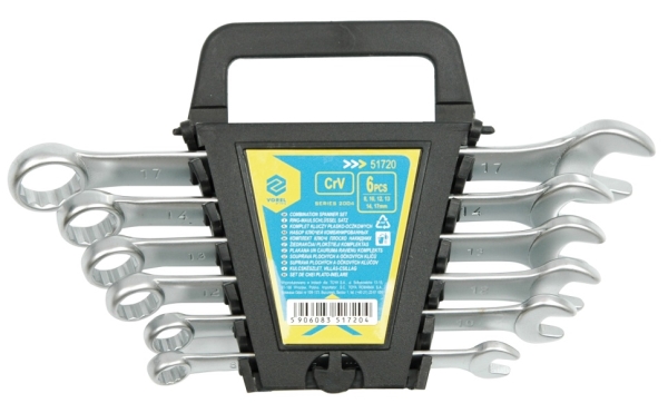 Vorel-Schlüssel 6-Teiliges Set (8-17 Mm) Satin 51720