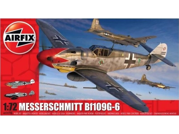 Airfix - Messerschmitt Bf109g-6 Fly Byggesæt - 1:72 - A02029b