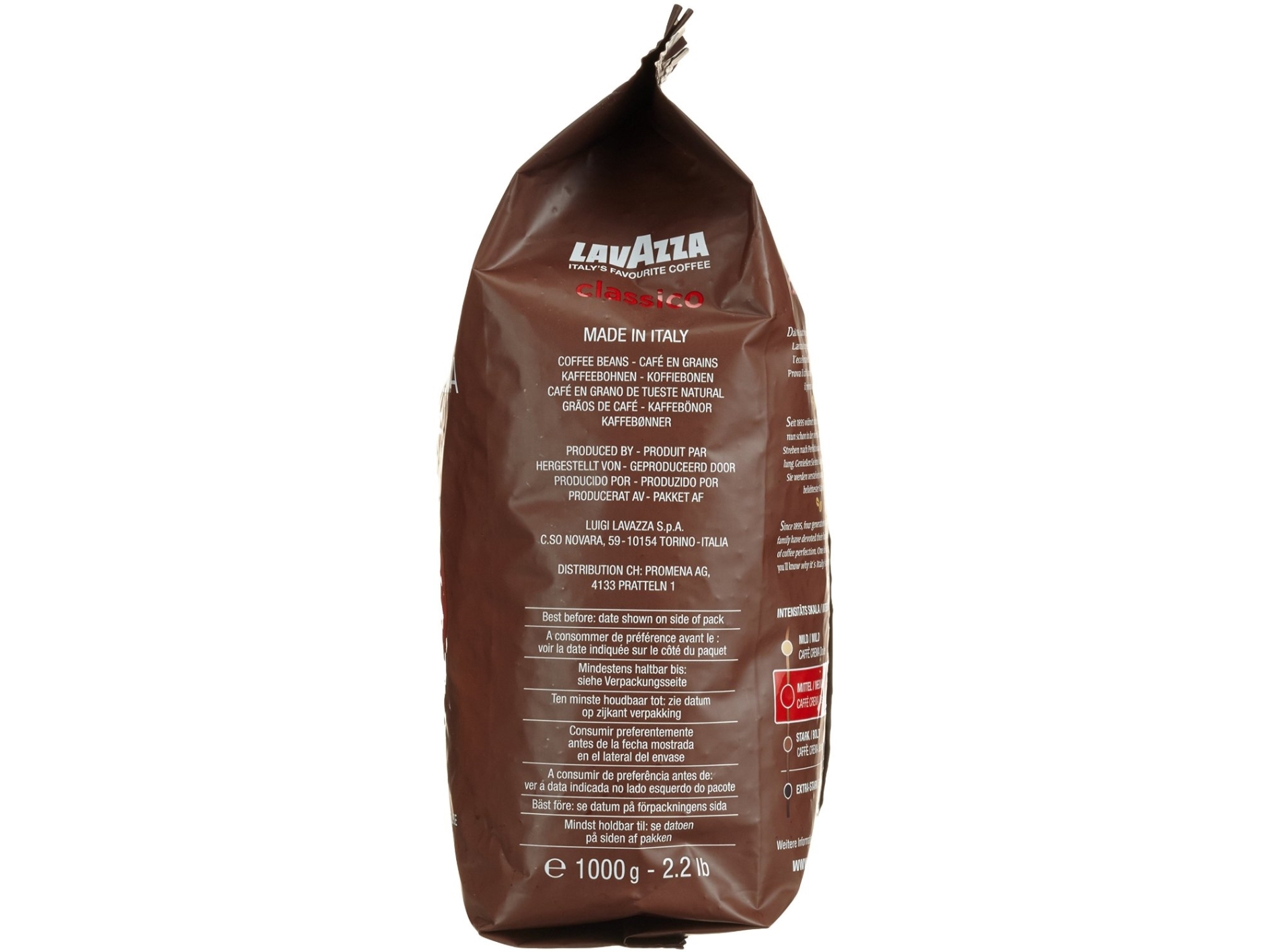 Lavazza Caffè Crema Classico - Kaffebønner - 1 kg - arabica, robusta