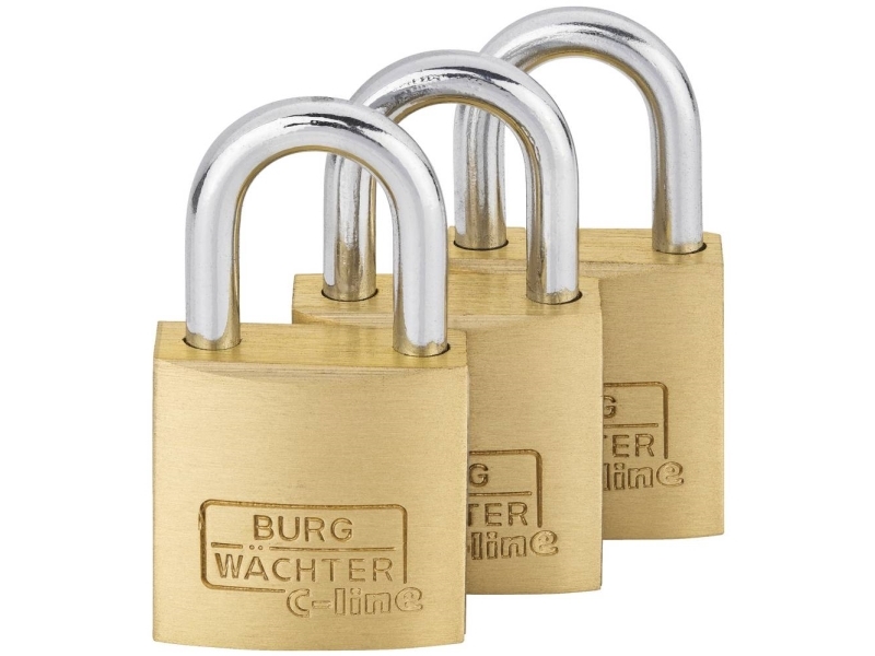 Burg Wächter 29921 Hængelås 20 Mm Identiske Messing Nøglelås