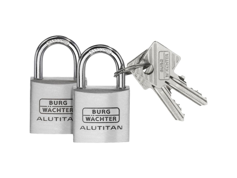 Burg Wächter 36161 Vorhängeschloss 40,00 Mm Identisch Aluminium Schlüsselschloss