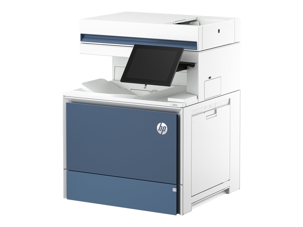 HP LaserJet Enterprise Flow MFP 6800zf - Multifunktionsprinter - farve - laser - Legal (216 x 356 mm) (original) - A4/Legal (medie) - op til 52 spm (kopiering) - op til 52 spm (udskriver) - 650 ark - 33.6 Kbps - Gigabit LAN, USB 2.0 vært, USB 3.0, USB 3.0 vært